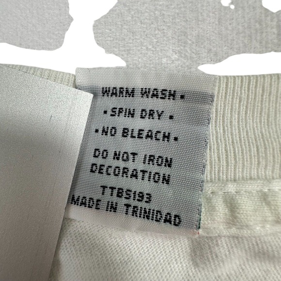 Vintage Ganzee Barbados West Indies Tee Unisex L White Graphic Print Tropical - Picture 4 of 14